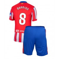 Atletico Madrid Pablo Barrios #8 Hjemmedraktsett Barn 2024-25 Kortermet (+ Korte bukser)